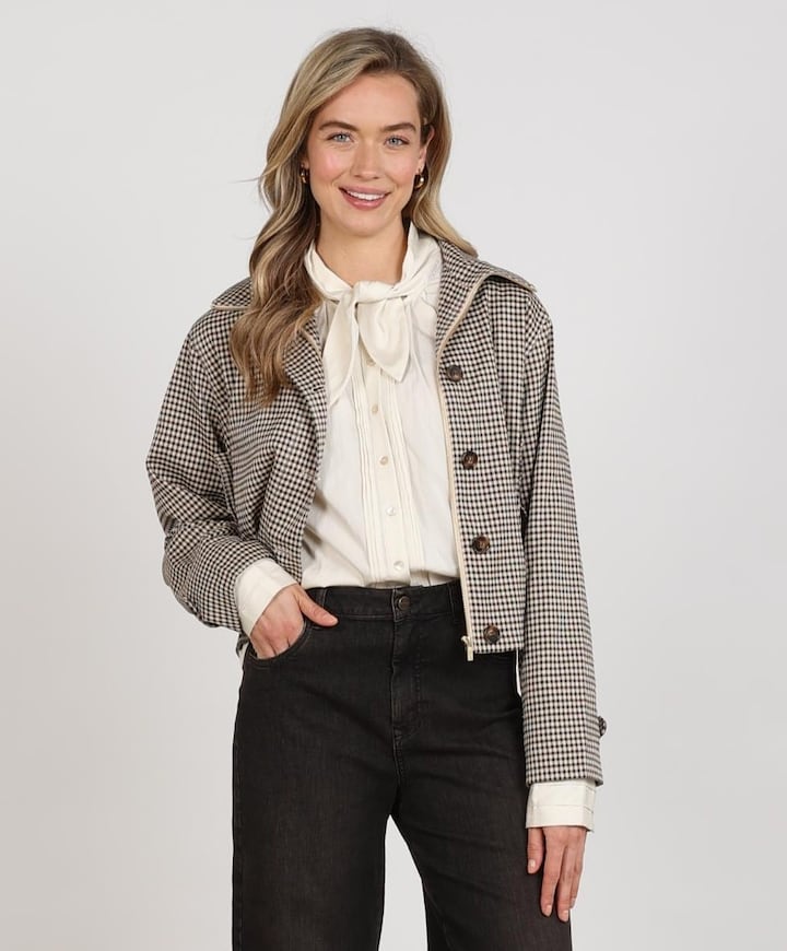 Dames jas beige