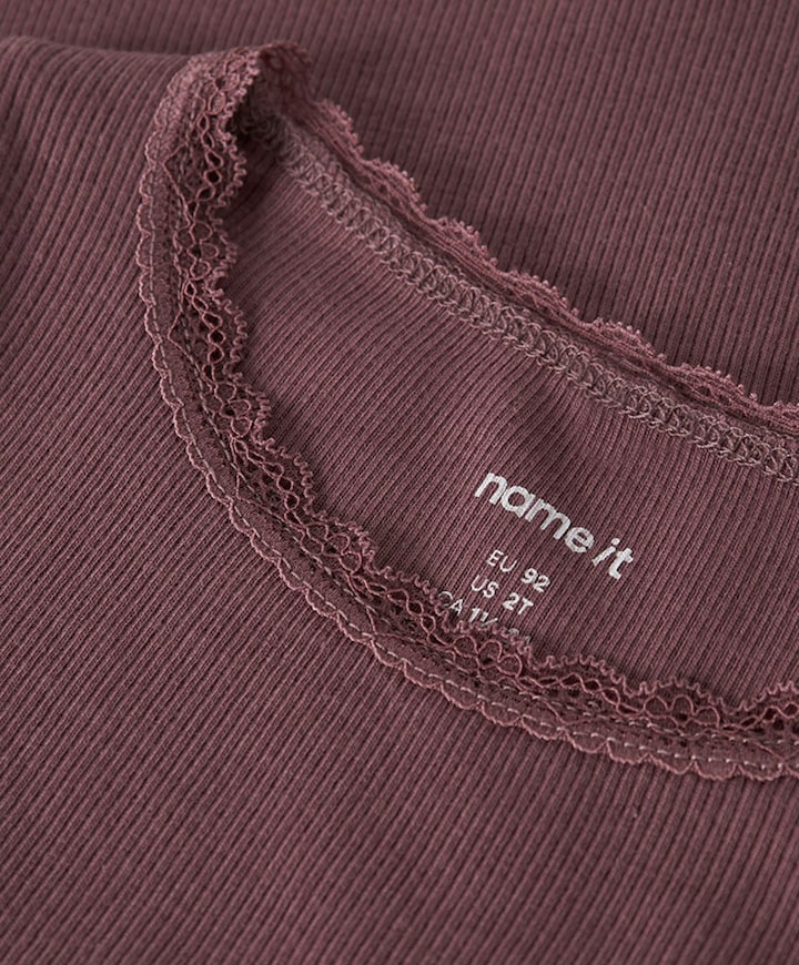 Meisjes longsleeve bordeaux