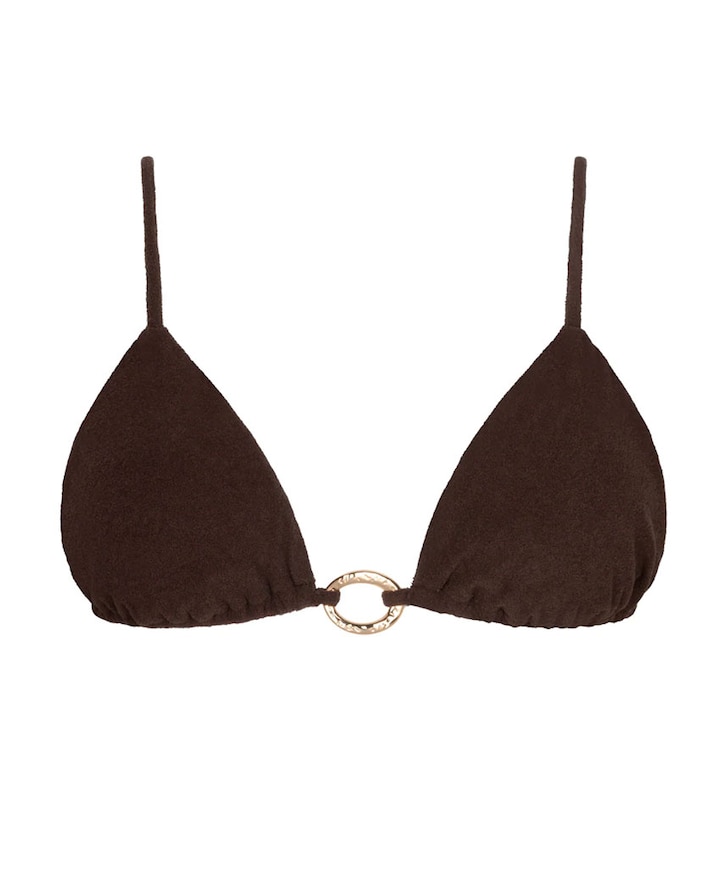 Dames bikinitop bruin