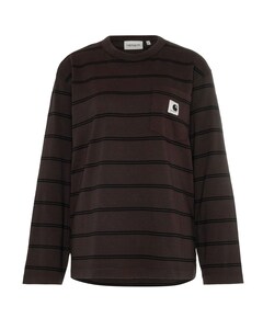 Dames longsleeve bruin