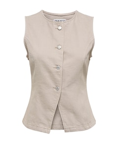 Dames gilet beige