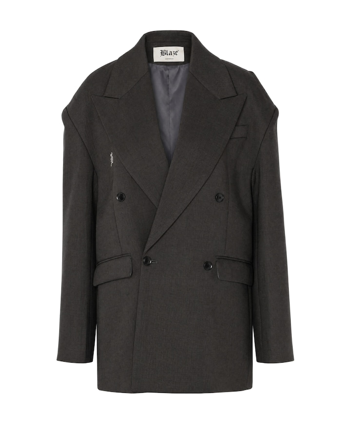 Dames blazer grijs
