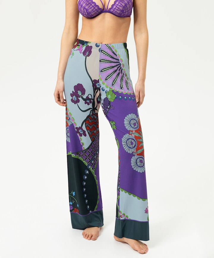 Dames pyjamabroek multicolor