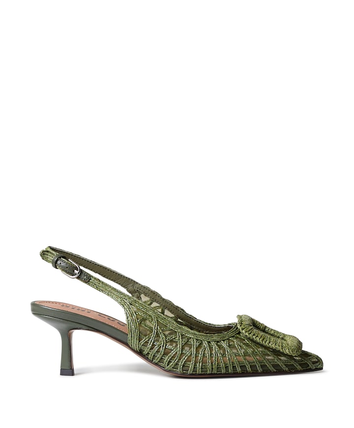 dames slingbacks groen