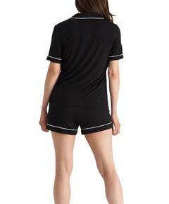 Dames shortama zwart