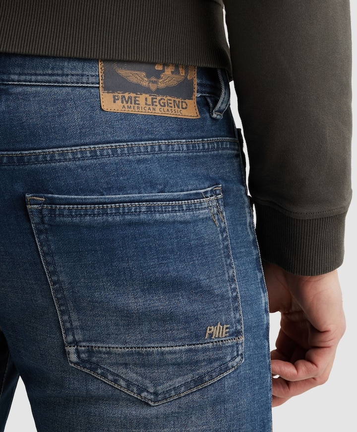 TAILWHEEL DARK NATURAL DENIM heren jeans blauw