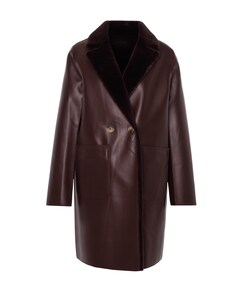 Dames jas reversible bordeaux