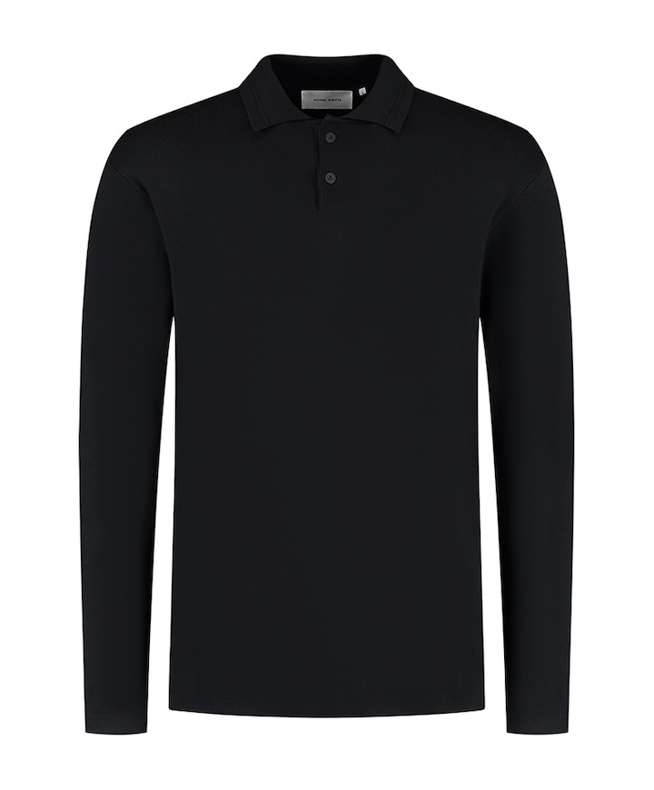 Heren polo zwart