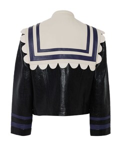 Dames leren jas zwart