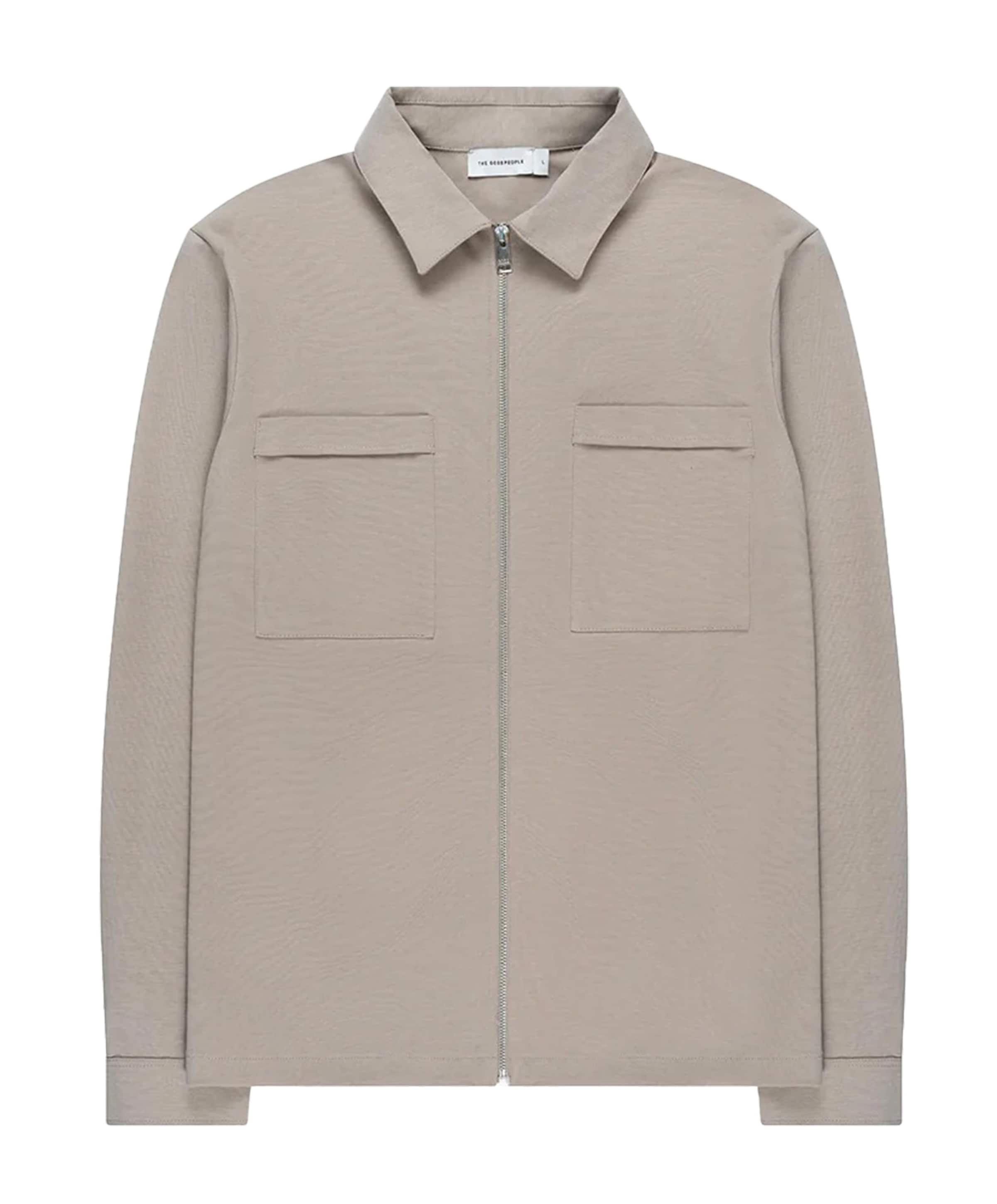 Heren overshirt beige