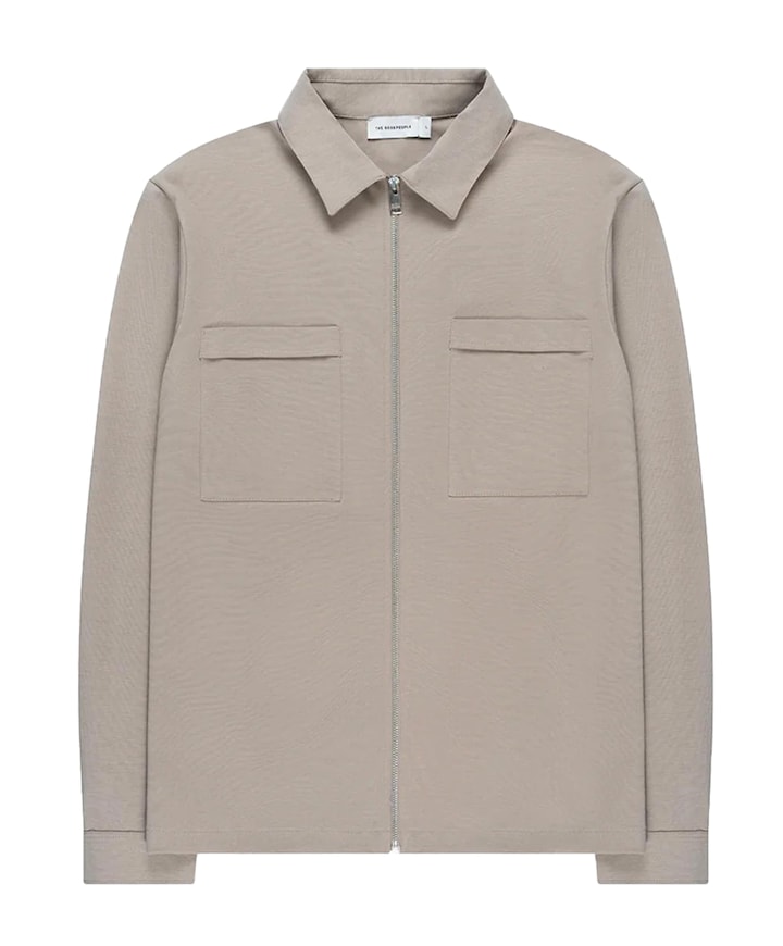 Heren overshirt beige