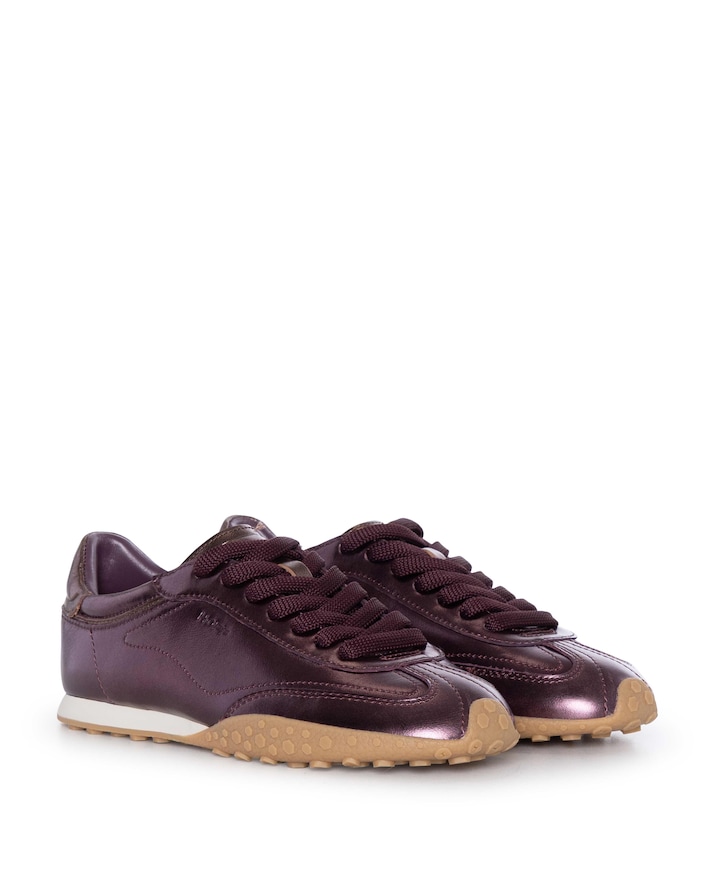 BRIDGE METALLICS dames sneakers bordeaux