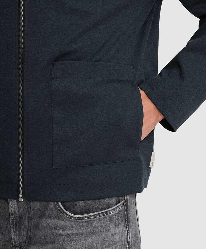 Heren overshirt blauw