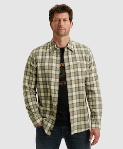 Heren overhemd lange mouw ecru