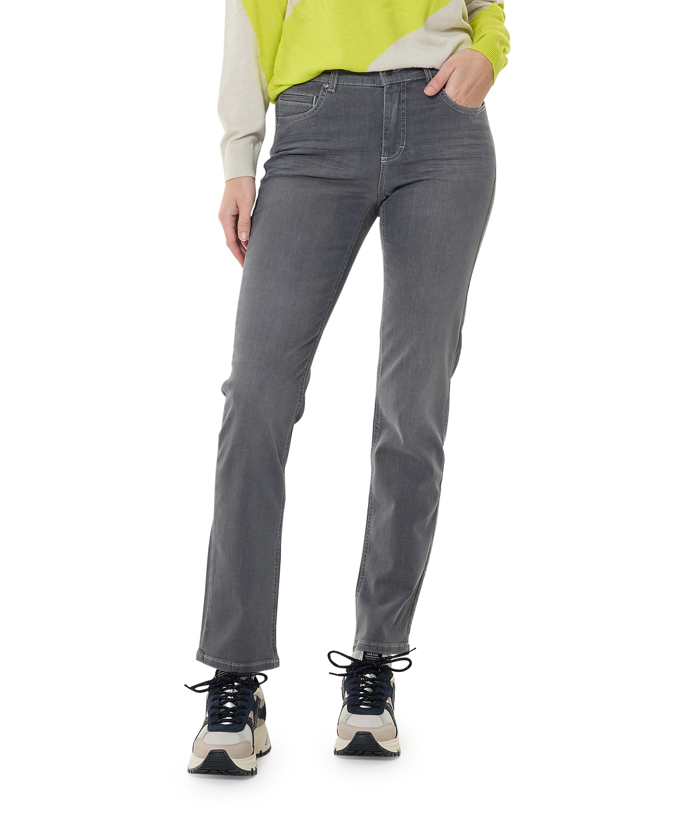 Cici dames jeans grijs