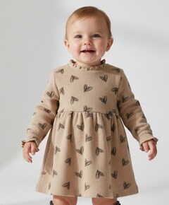 Meisjes jurk bruin