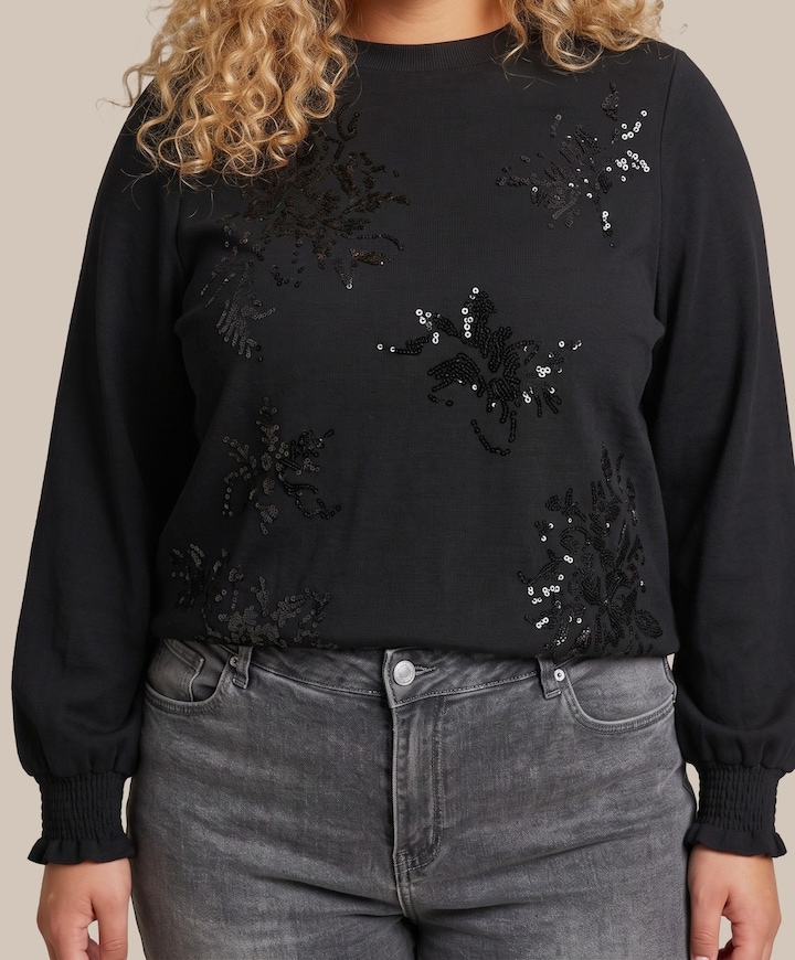 Dames sweater zwart