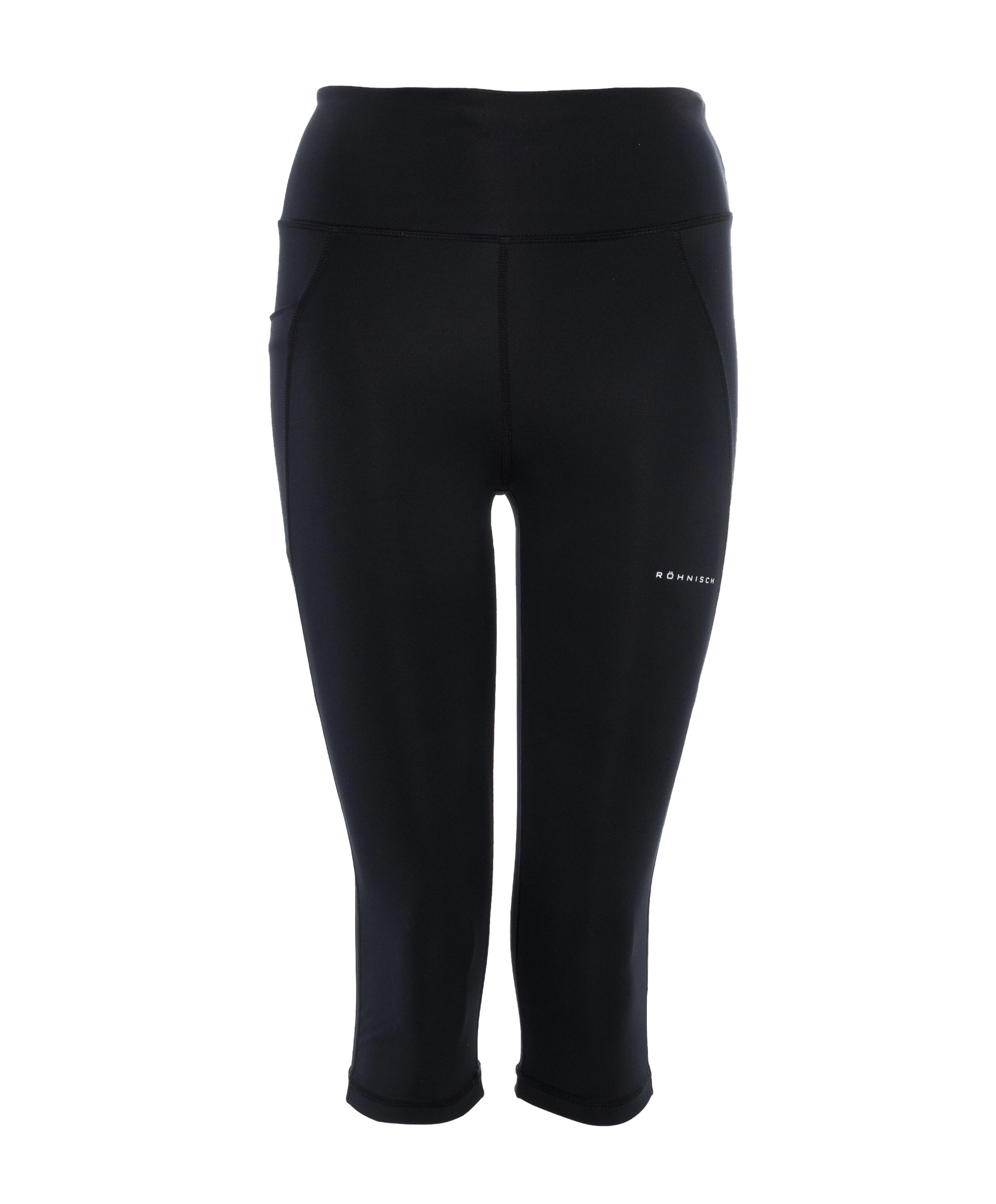 Flattering High Waist Capri tight zwart