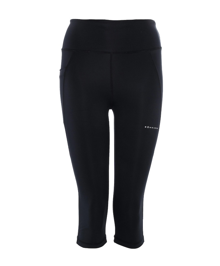 Flattering High Waist Capri tight zwart
