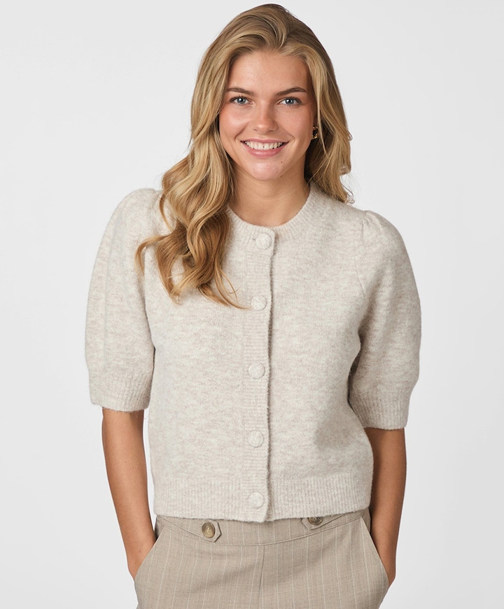 Dames vest beige