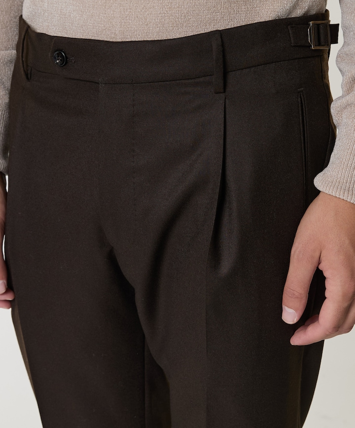 Retrolong heren pantalon bruin