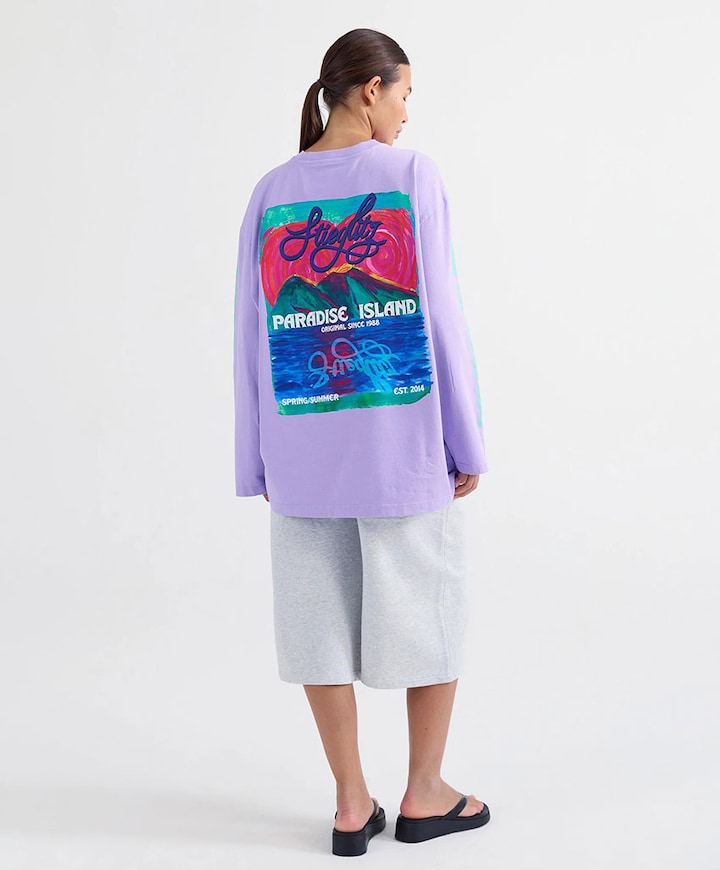 Dames longsleeve paars