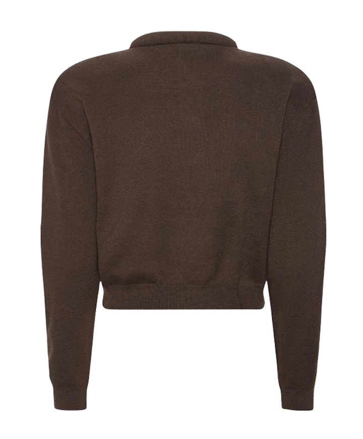 Dames vest bruin