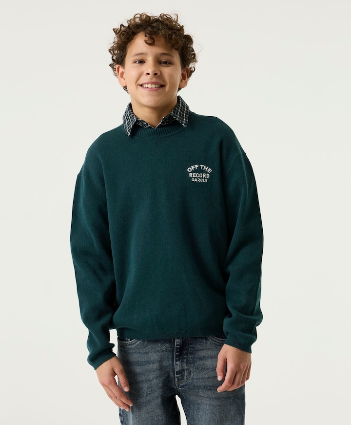 Jongens trui groen