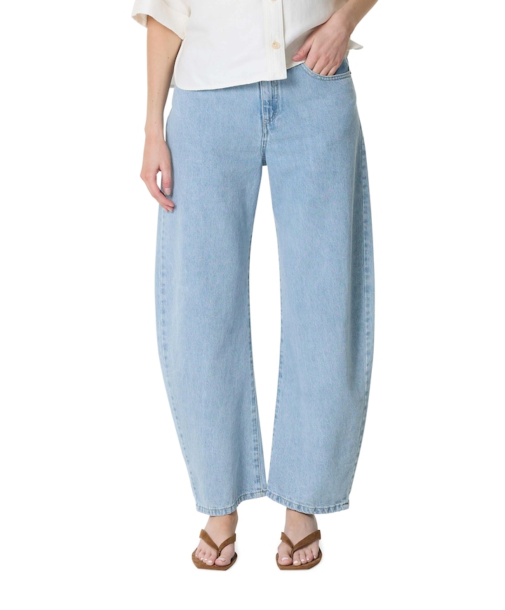 Dali 7959 Bleach Frayed dames jeans blauw