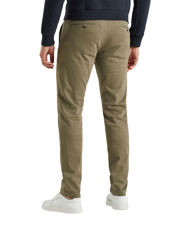 CHINO SLUB STRETCH heren broek groen