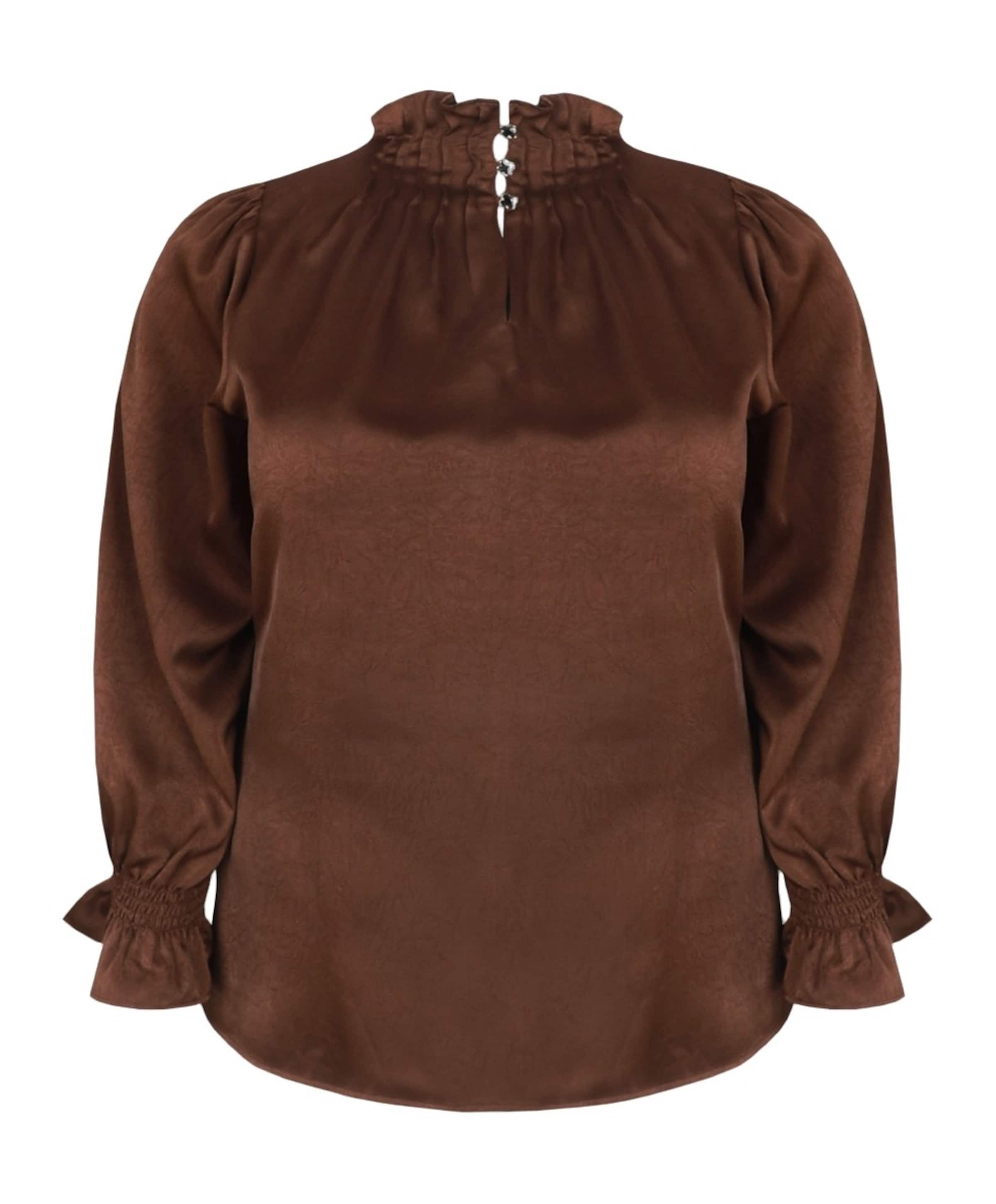 Dames blouse bruin