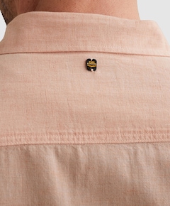 Heren overhemd korte mouw roze