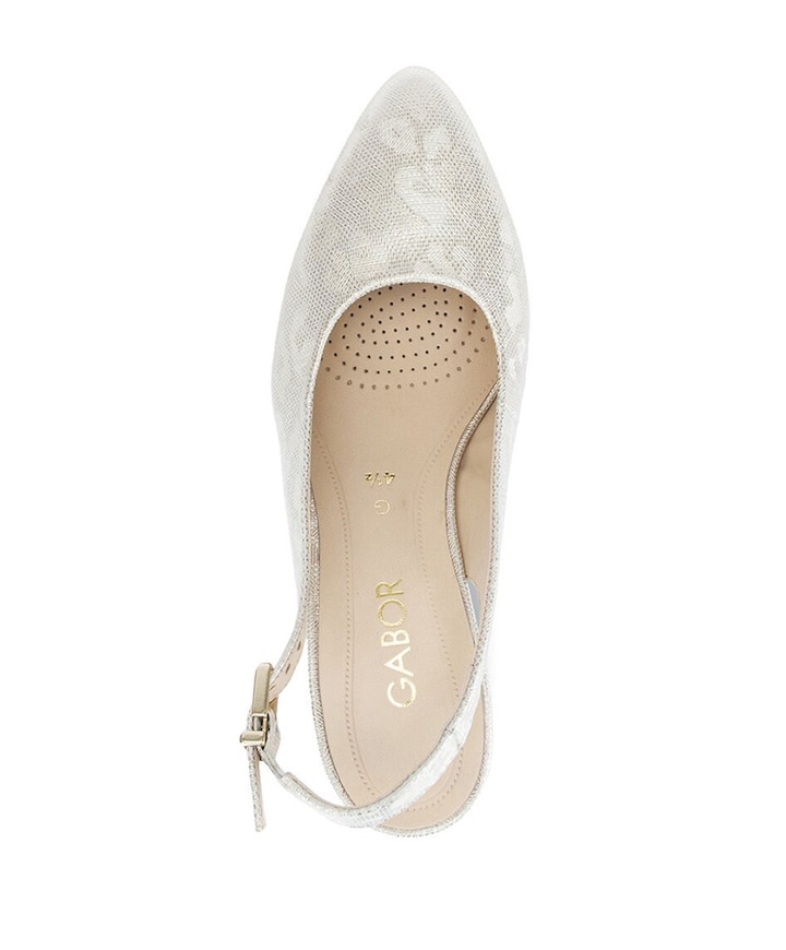 dames slingbacks goud