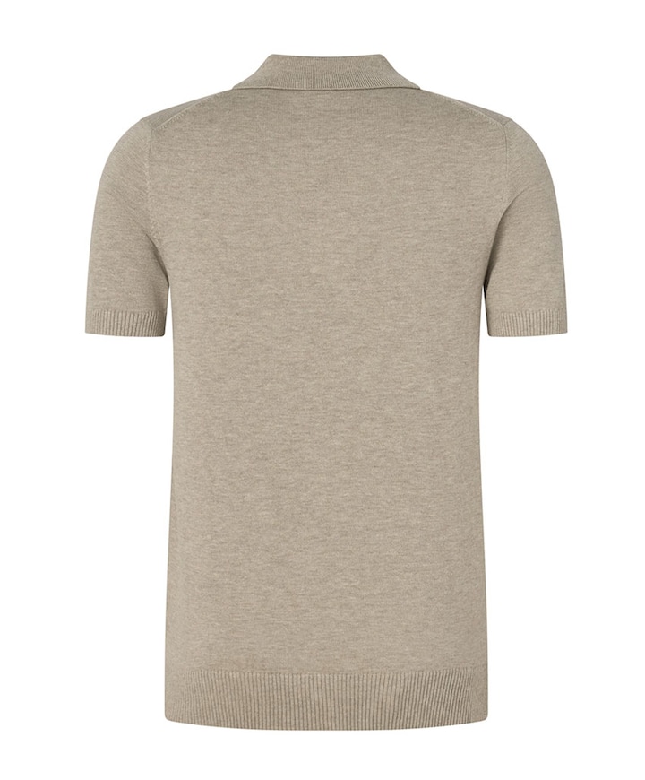 Heren polo beige