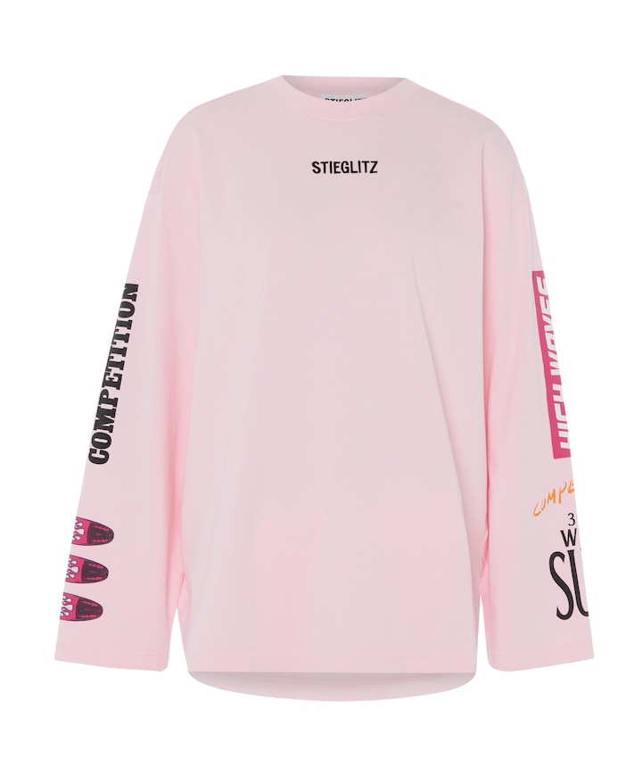 Dames longsleeve roze