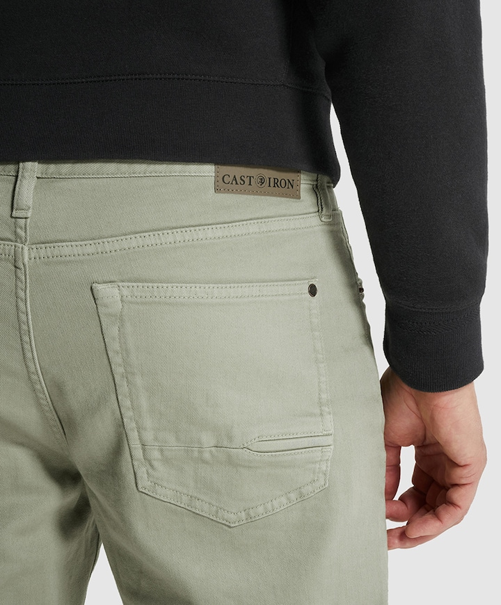 VALVER REGULAR SLUB STRETCH heren jeans groen