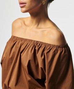 Dames blouse bruin
