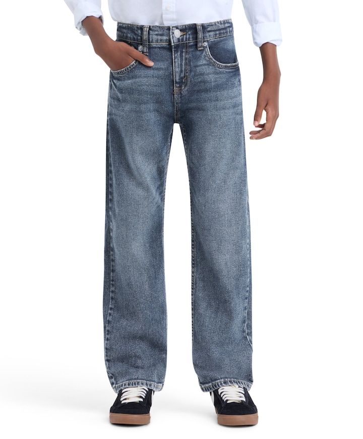 LVB 555 relaxed straight jeans jongens jeans blauw