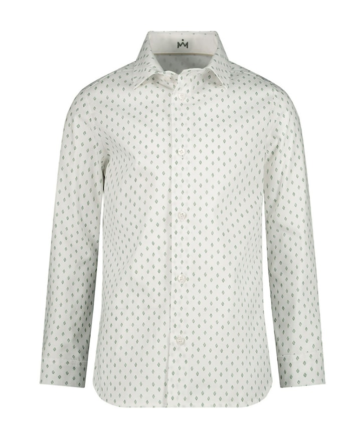 Jongens overhemd lange mouw wit