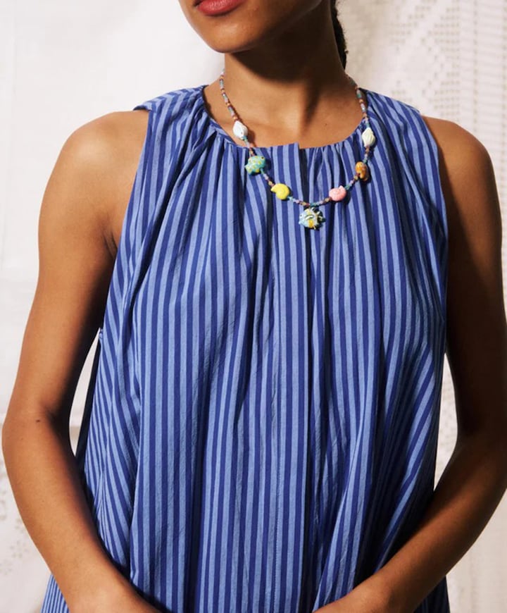 Dames jurk blauw