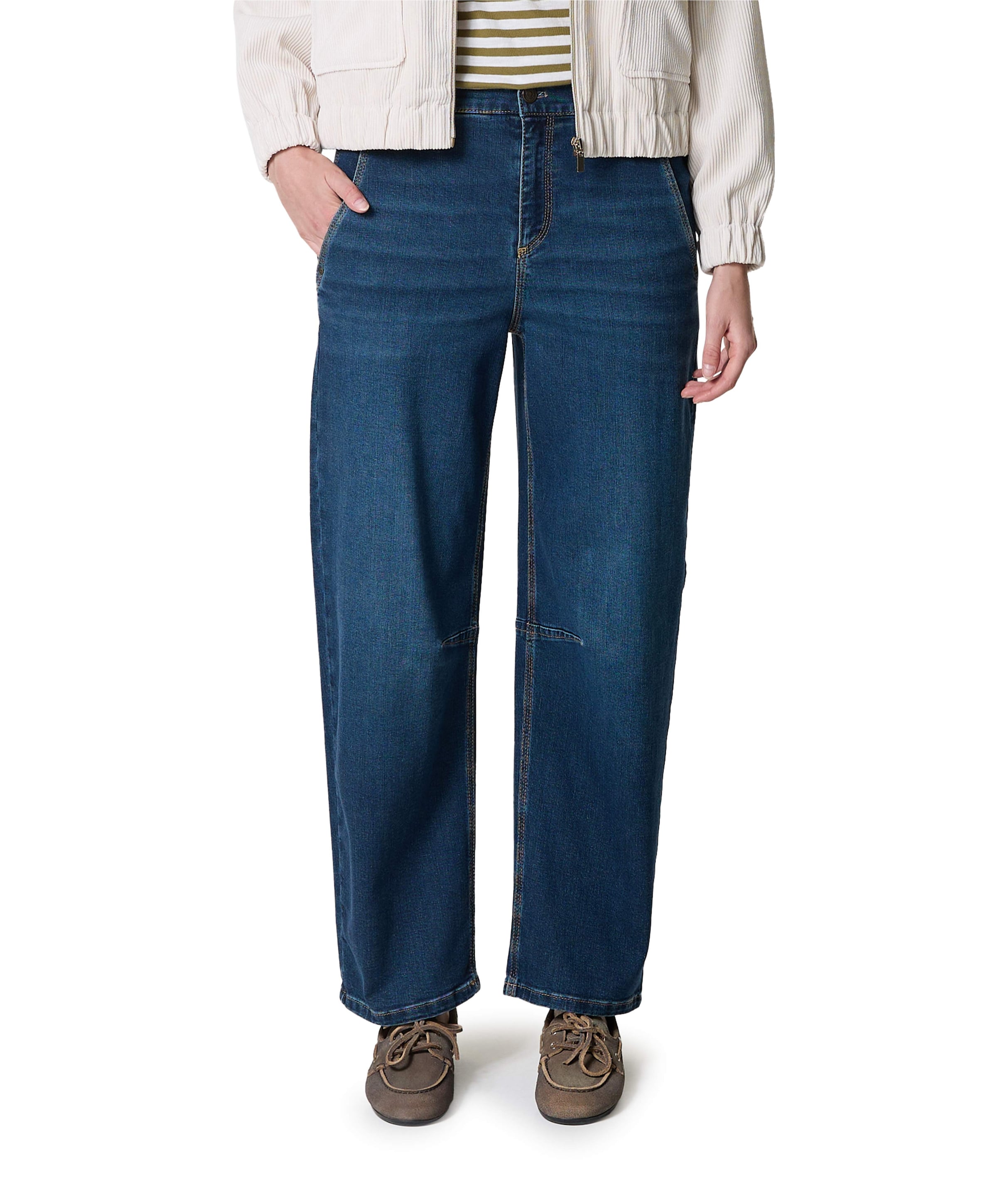 O-Shape Modern dames jeans blauw