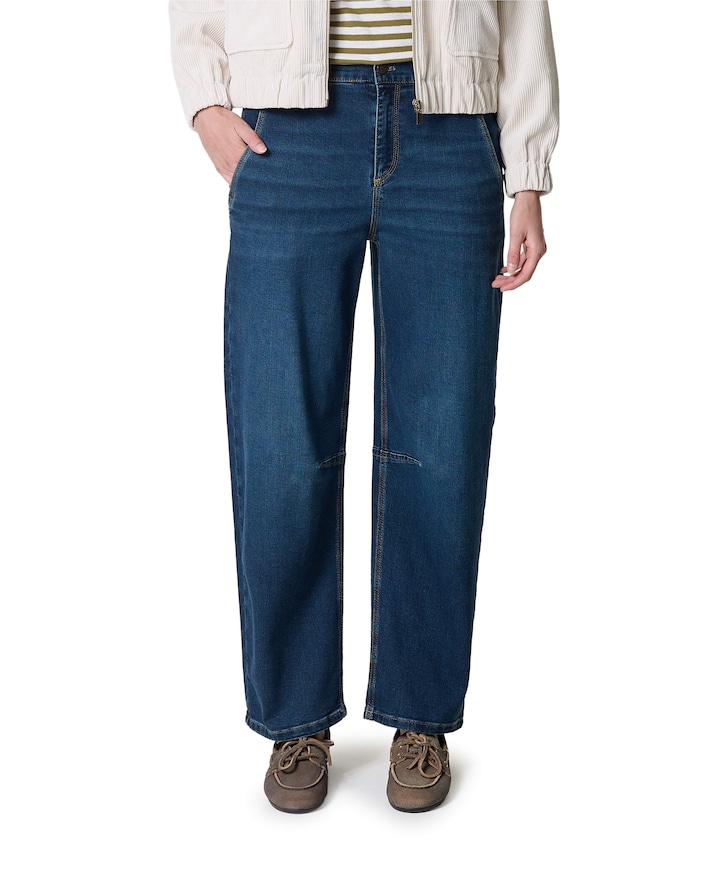 O-Shape Modern dames jeans blauw