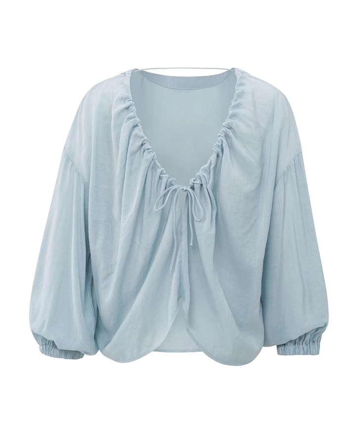 Blouse blauw