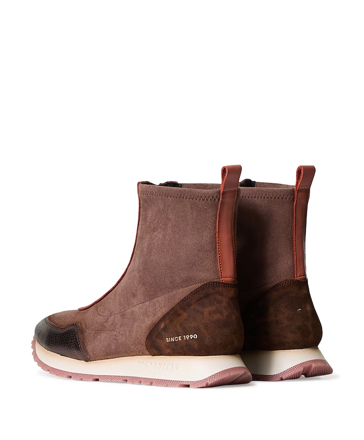 Kansas dames enkellaarzen bruin