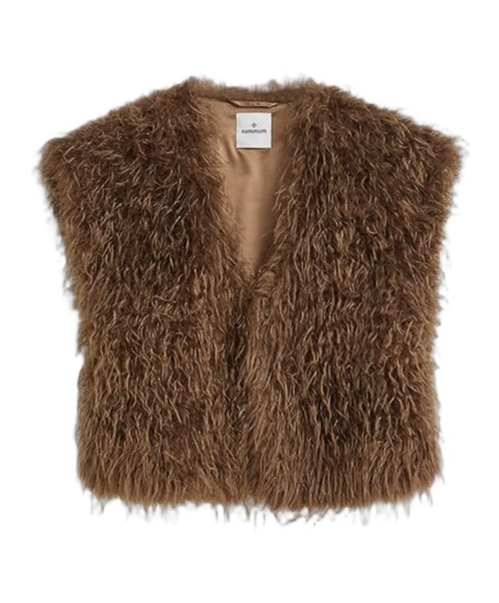 Dames gilet bruin