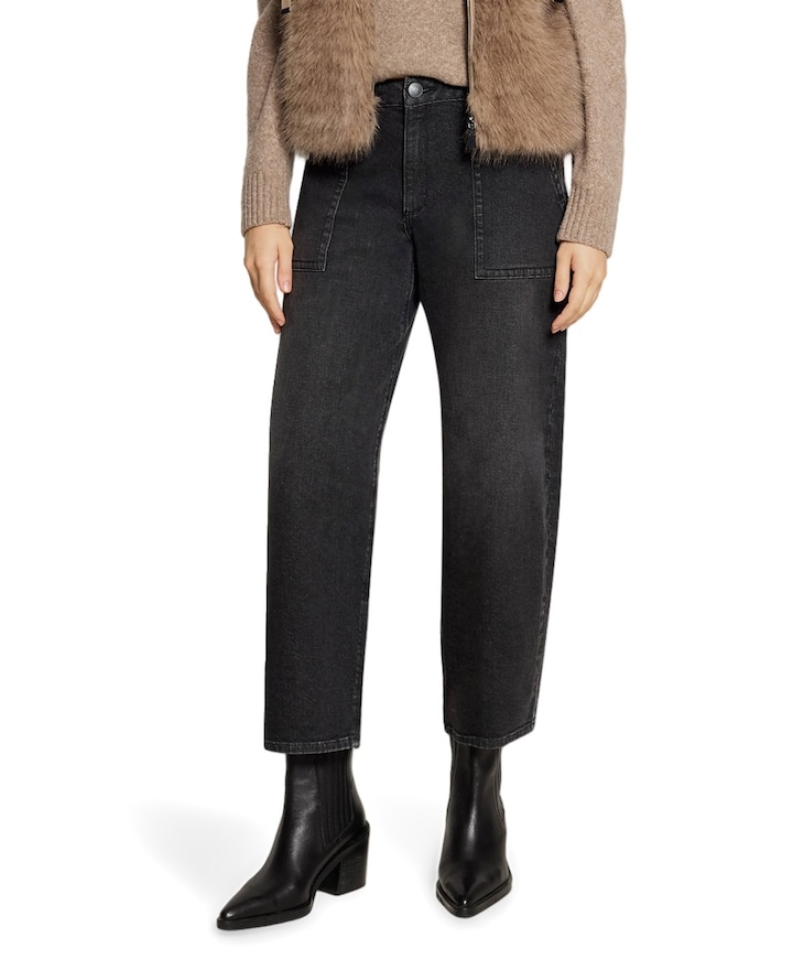 7/8 dames jeans zwart