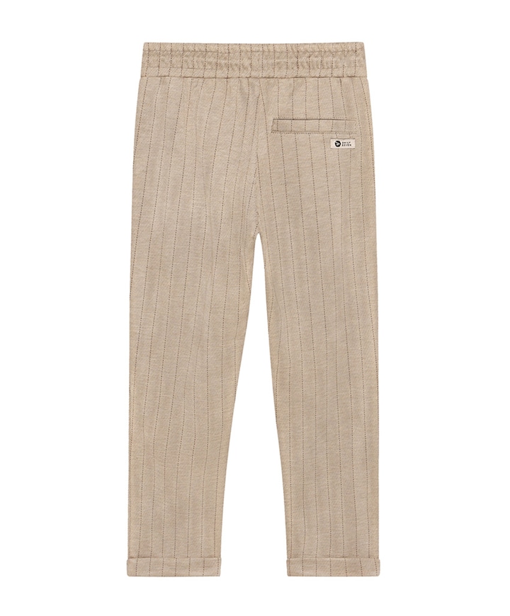 Stripe jongens broek beige