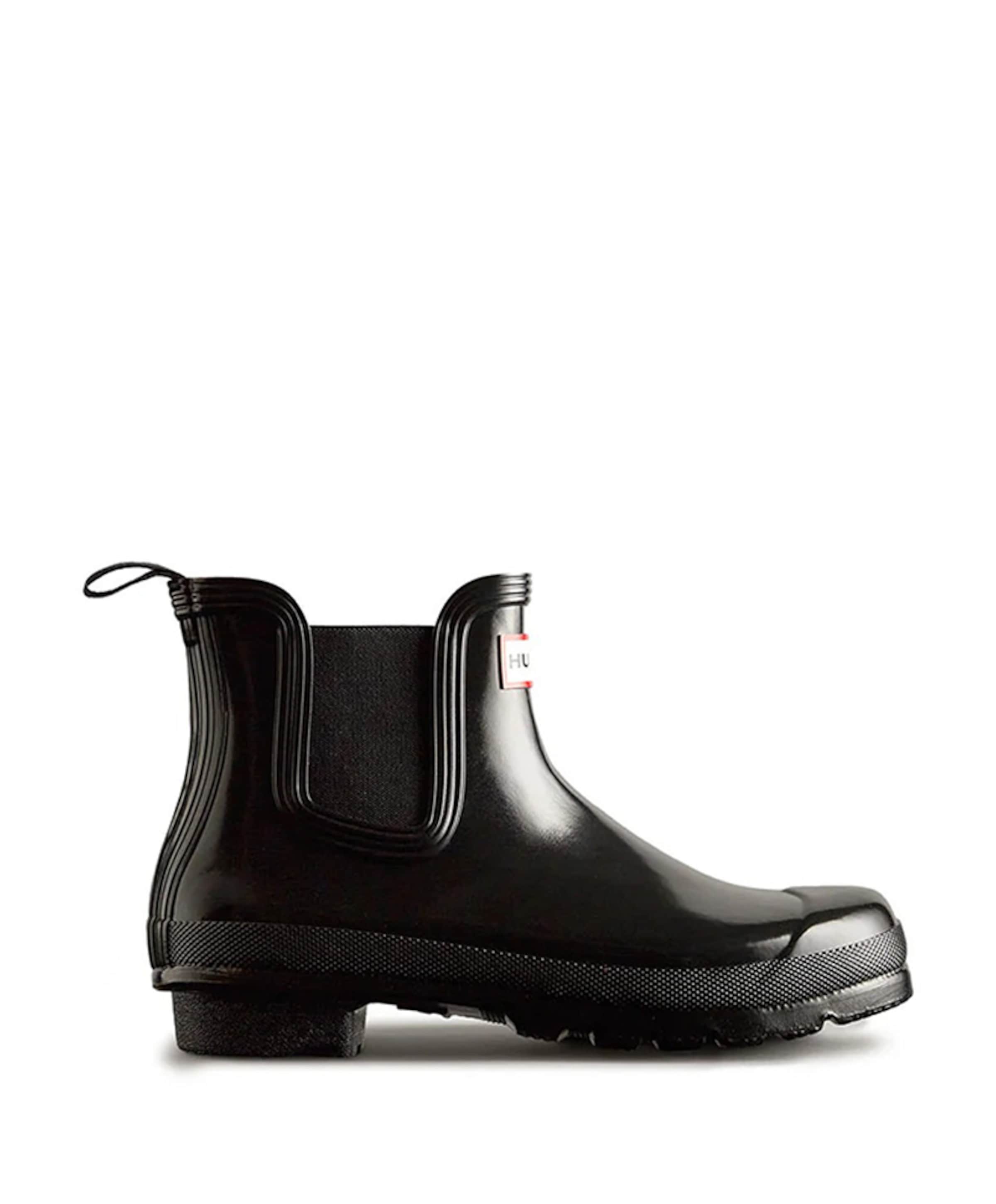 WOMENS ORIGINAL GLOSS CHELSEA BOOT dames enkellaarzen zwart