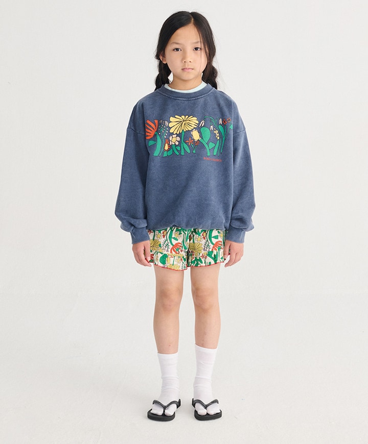 Color Herbalist all over woven meisjes korte broek multicolor