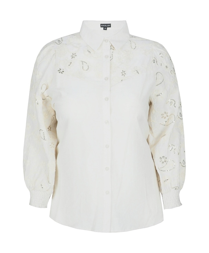 Dames blouse ecru